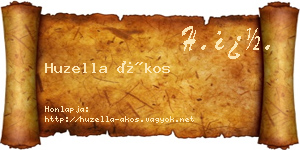 Huzella Ákos névjegykártya
